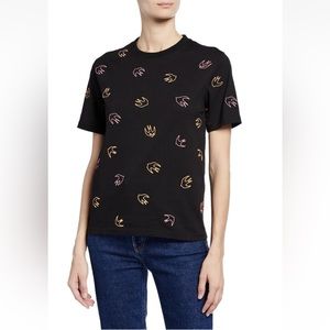 Mcq Alexander Mcqueen crewneck swallow-print band tee